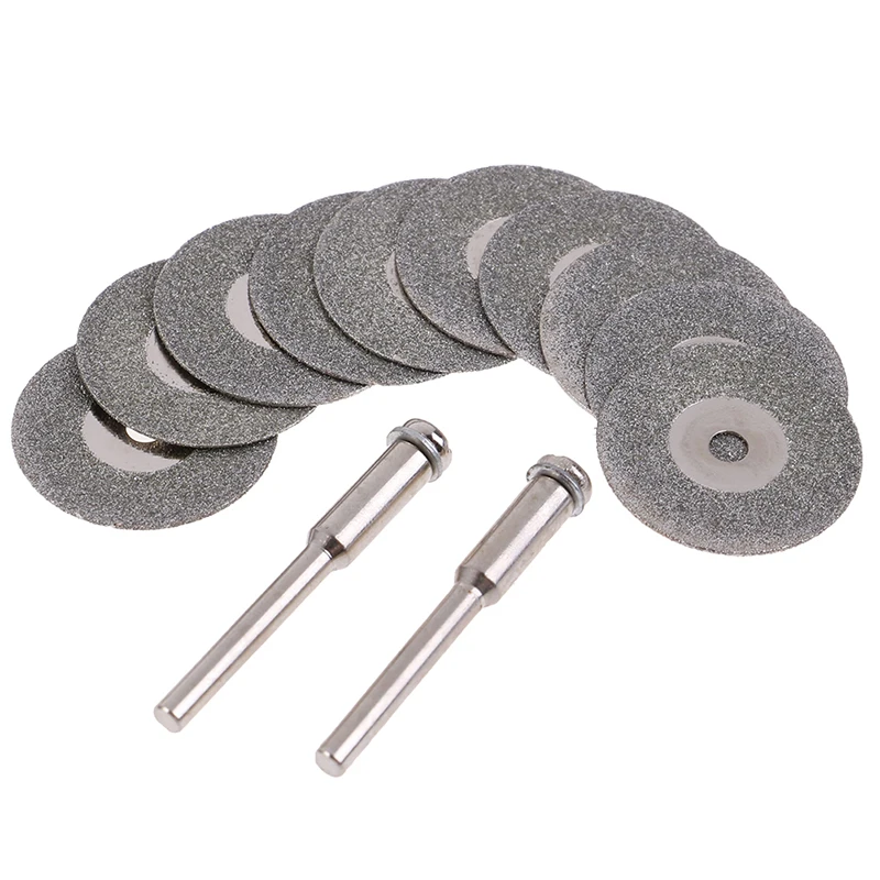 10PCS 22mm Diamond Cutting Wheel Saw Blades Cut Off Discs Set Rotary Tool Replacement used to Grind Stone Glass ceramic