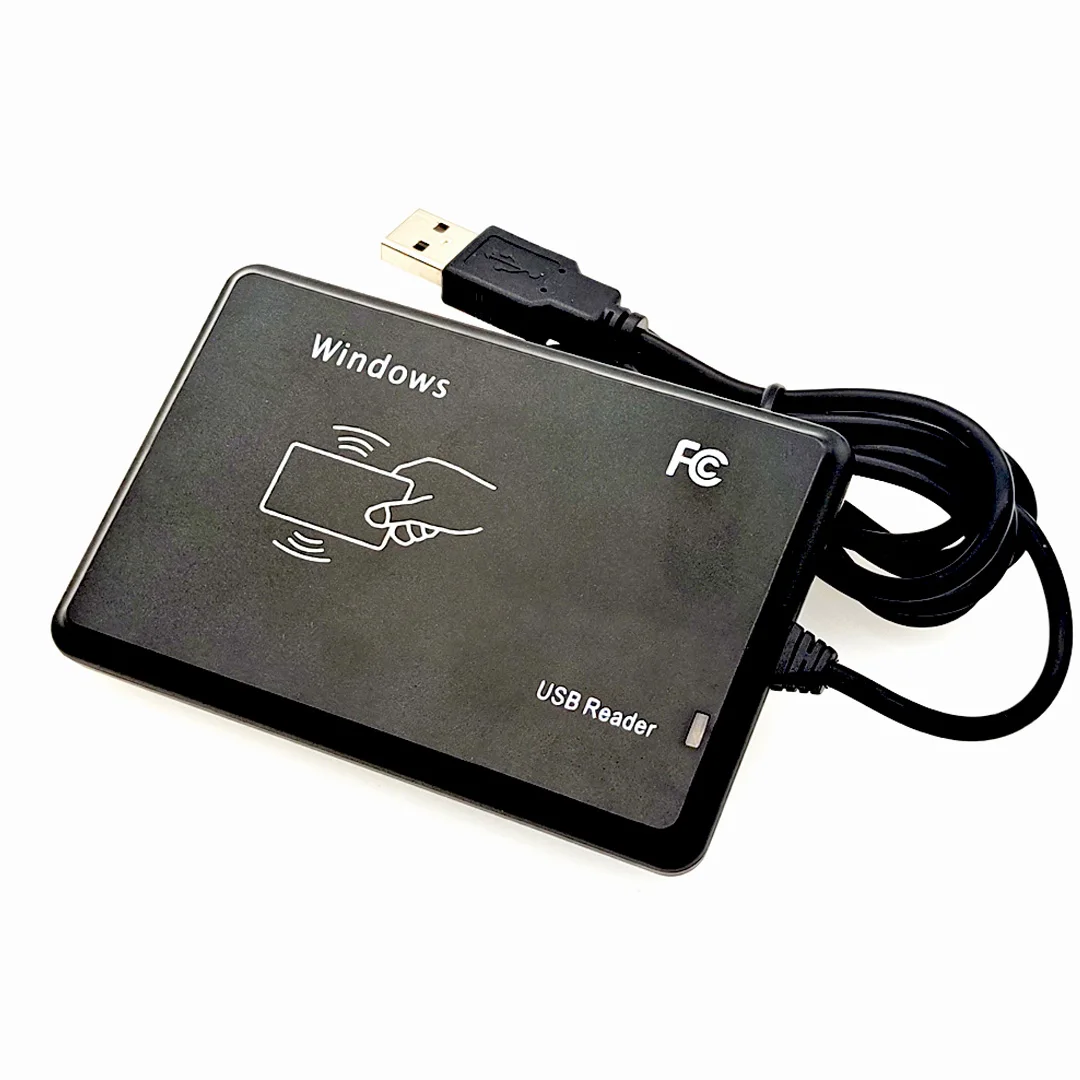 ID Card Reader Line Machine Integrated ID Card Reader M1 Card Reader Card Swiper 10-Bit Driver-Free USB RFID Reader