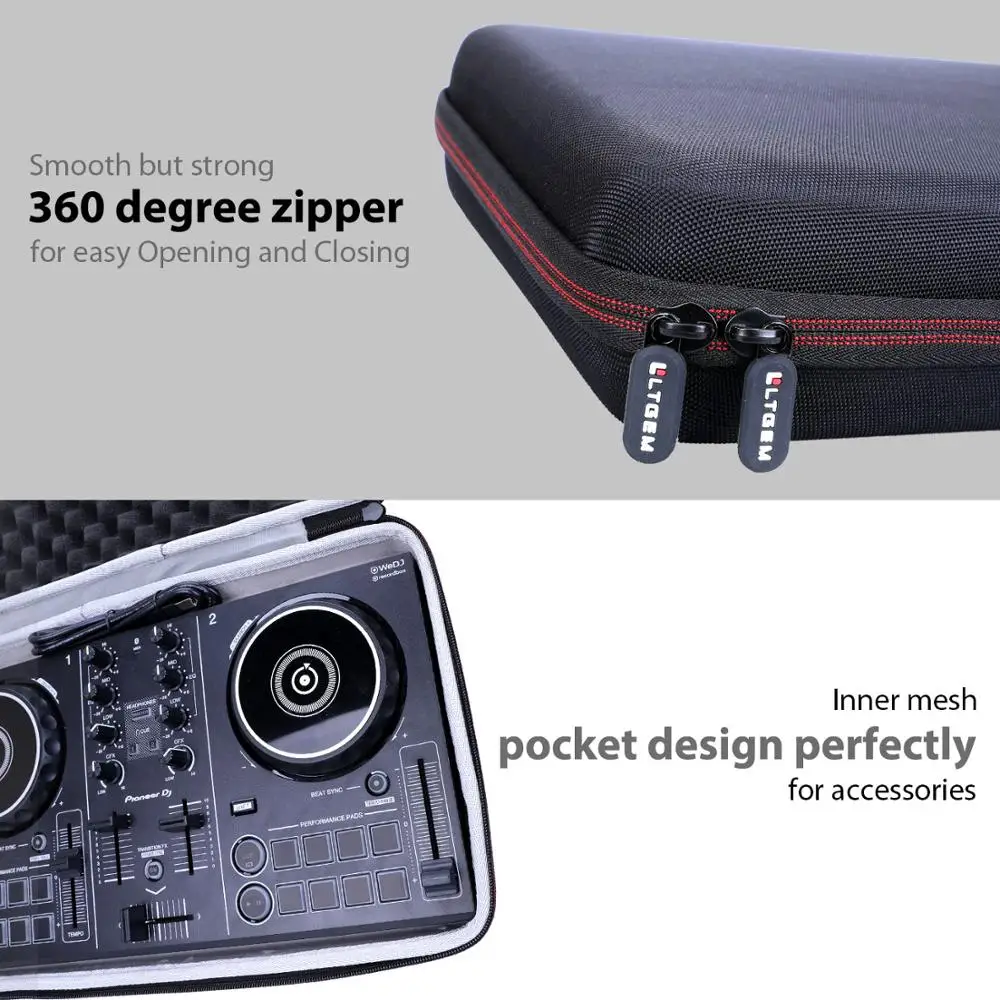 LTGEM Hard Case for Pioneer DJ Smart DJ Controller (DDJ-200) Travel Carrying Protective Storage Pouch