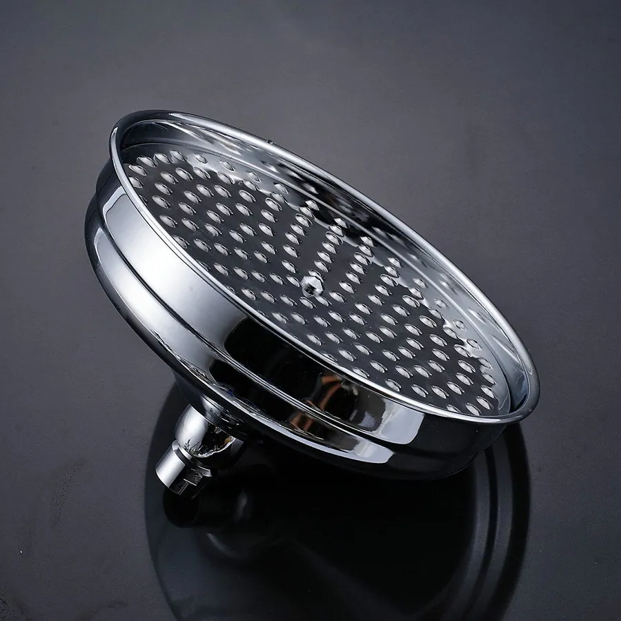Cabeça de chuveiro de alta qualidade, polido, cromado, 20cm, latão, banheiro, chuveiro, 8 polegadas