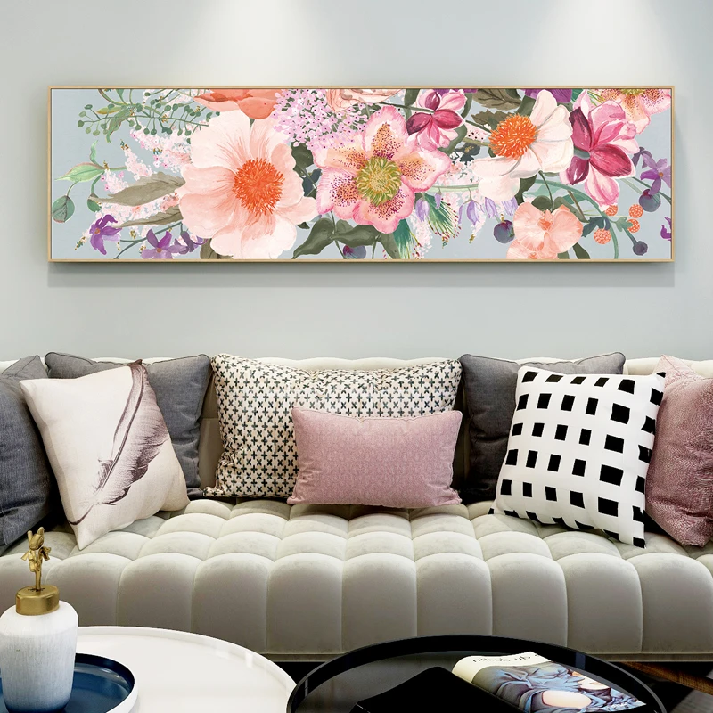 EECAMAIL DIY Diamond Painting Full Diamond Embroidery Nordic Style Bedside Rose Flower Bedroom Diamond Painting No Frame