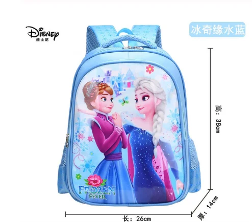 Mochila escolar de Frozen para niños y niñas, bolsas de libros impermeables de dibujos animados, grado 1-3
