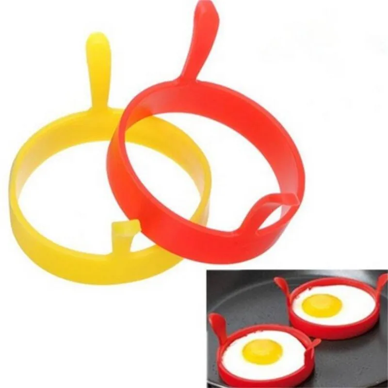 1Pcs Breakfast Omelette Fried Egg Molds Food Grade Silicone Egg Ring Pancake Cooking DIY Tools Frying Egg Moulds Kitchen Gadgets