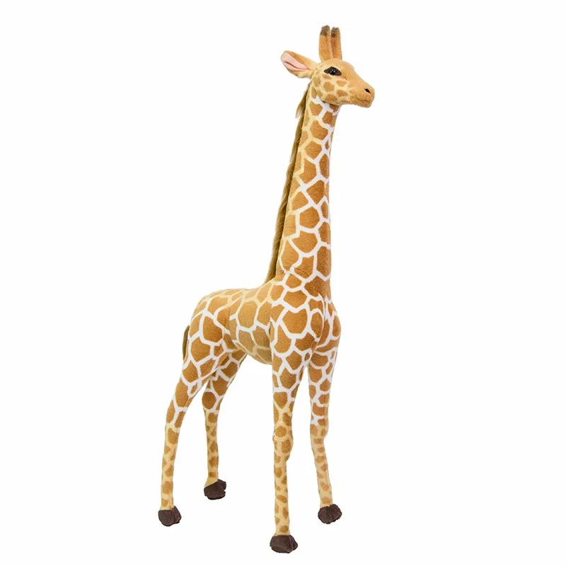 35-120cm Riesige Lebensechte Giraffen-Plüschtiere Hochwertige Stofftiere Weiche Puppen für Kinder Baby Geburtstagsgeschenk Raumdekoration