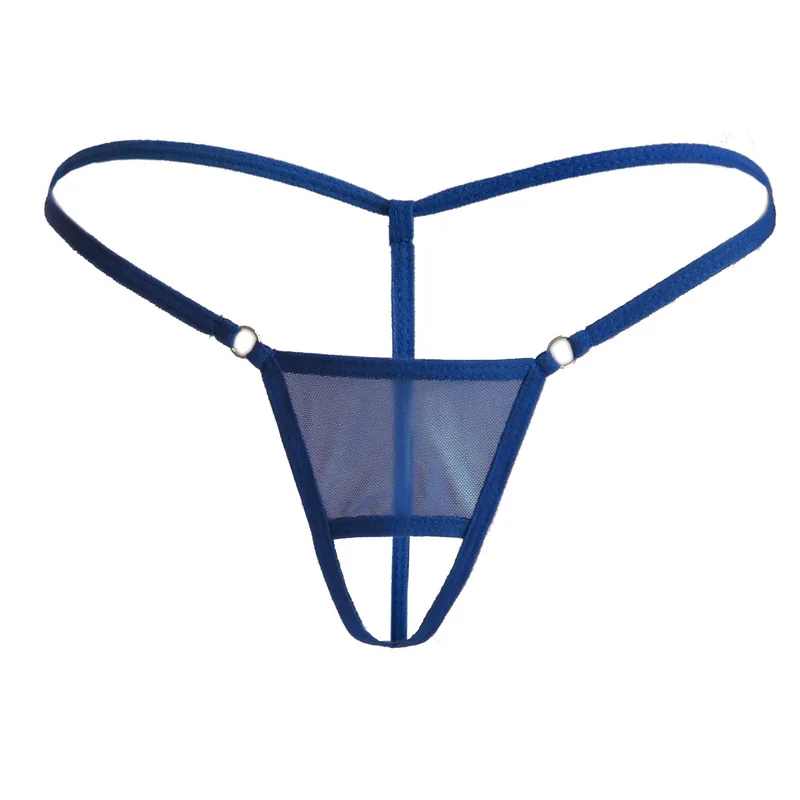 

Sexy Men's G-Strings Low Rise Crotchless Underwear Thong Solid Color buttocks Hollow Briefs Male Underpants Jockstrap Panties