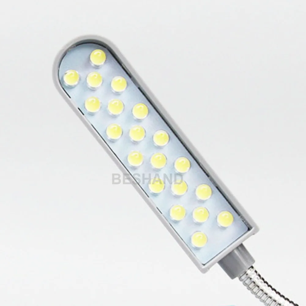 Lampada da lavoro a LED flessibile universale 1/2W 110/220V con Base magnetica lampada per macchina da cucire per vestiti e banco da lavoro in pelle fai-da-te