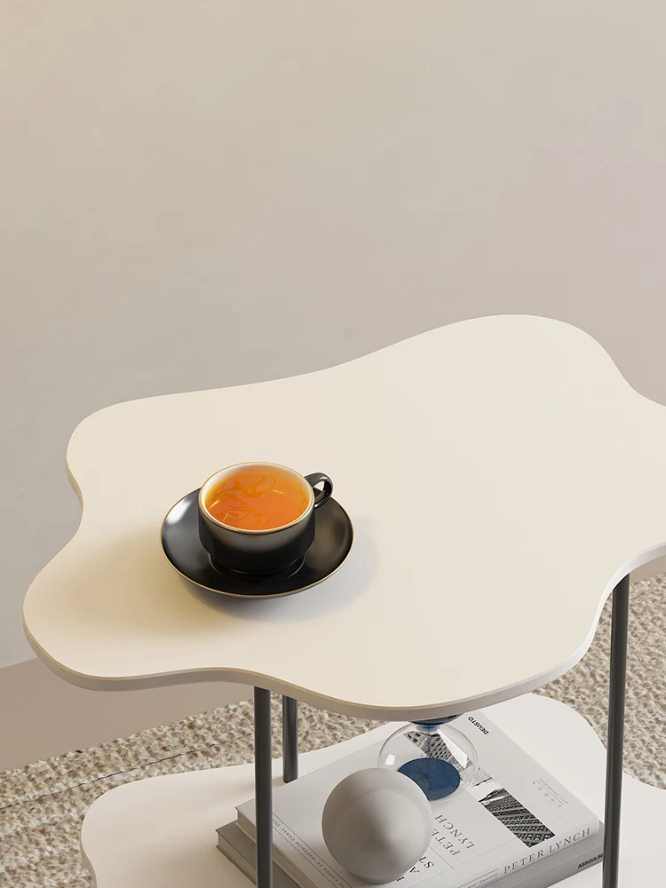 JOYLOVE-mesa de centro pequeña de nube nórdica, mesa auxiliar de sofá con forma especial, mesa de esquina creativa, luz de lujo para el hogar y sala de estar