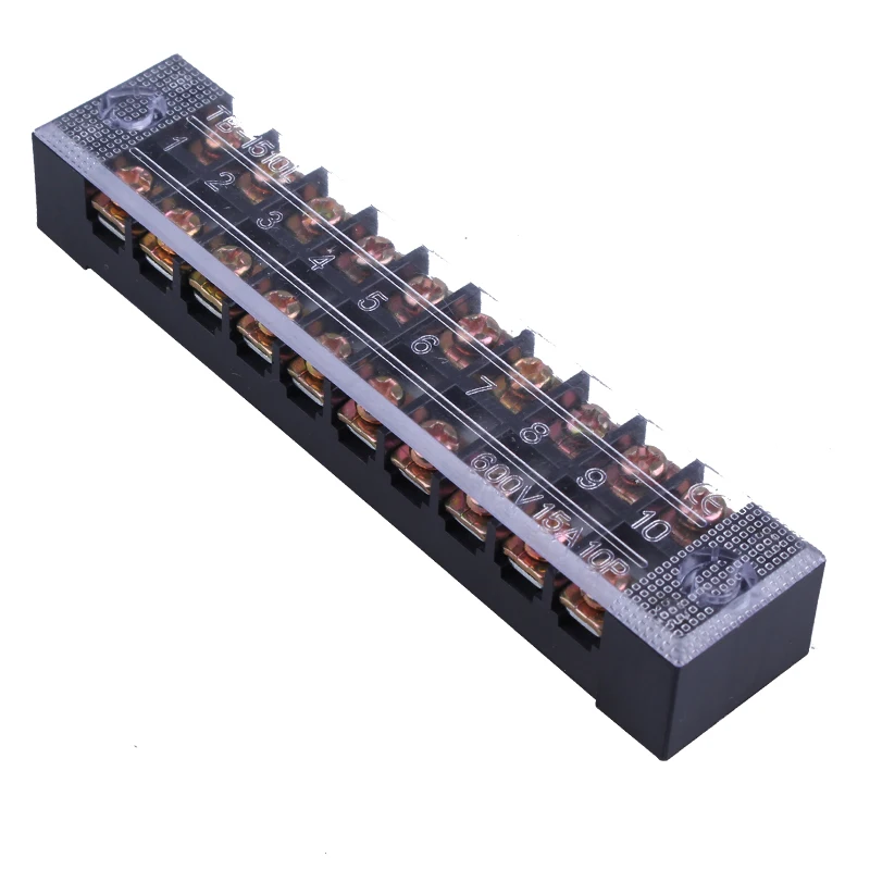 original-tb-1510-Медная-клеммная-колодка-для-проводов-15-А-10-клемм-для-подключения-Быстрый-разъем-Зажим-для-проводки-Сединение-tb-1510