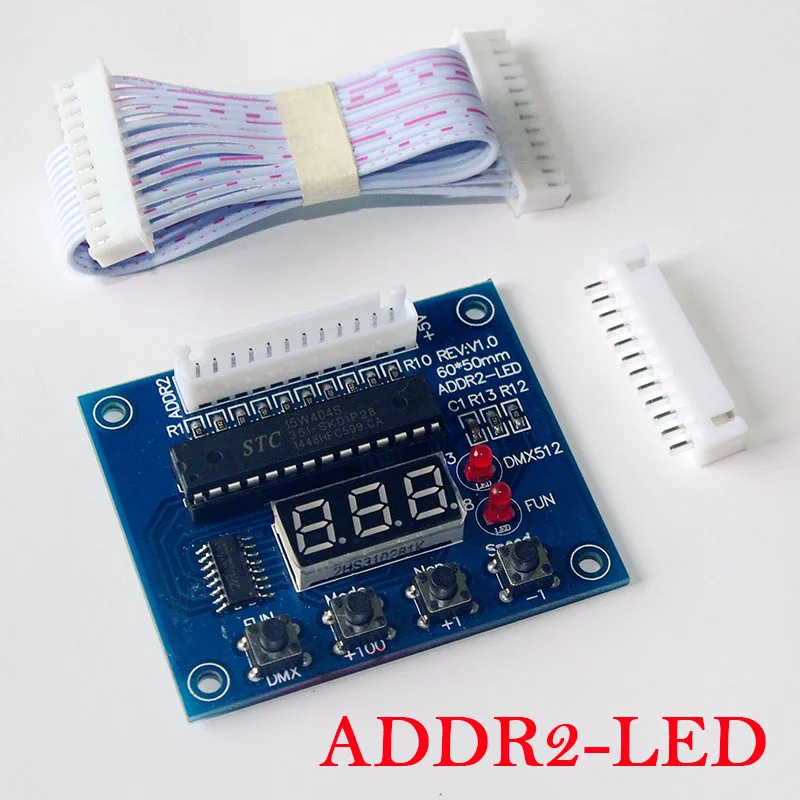 ADDR2-LED DMX controller DMX-Relays,DMX512 to ADDR2 12pin wire For RGB LED Controller,LED Strip,LED Lamp,Lights tape