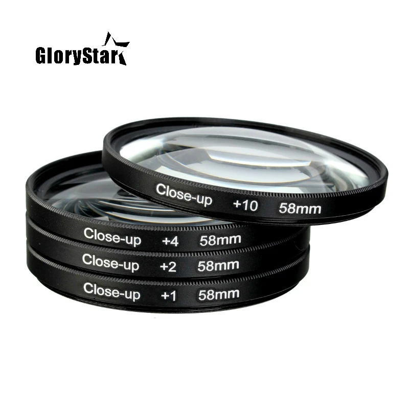 Macro Close Up Lens Filter + 1 + 2 + 4 + 10 Filter Kit 46 Mm 49 Mm 52mm 55 Mm 58 Mm 62 Mm 67 Mm 72 Mm 77 Mm 82 Mm Voor Canon Nikon Sony Camera