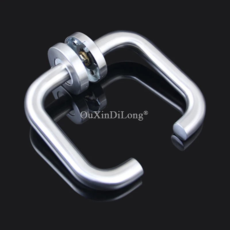 

Brand New Stainless Steel Door Handles Aisle Entrance Door Lever Handles Fire-proof Door Double Curved Handles