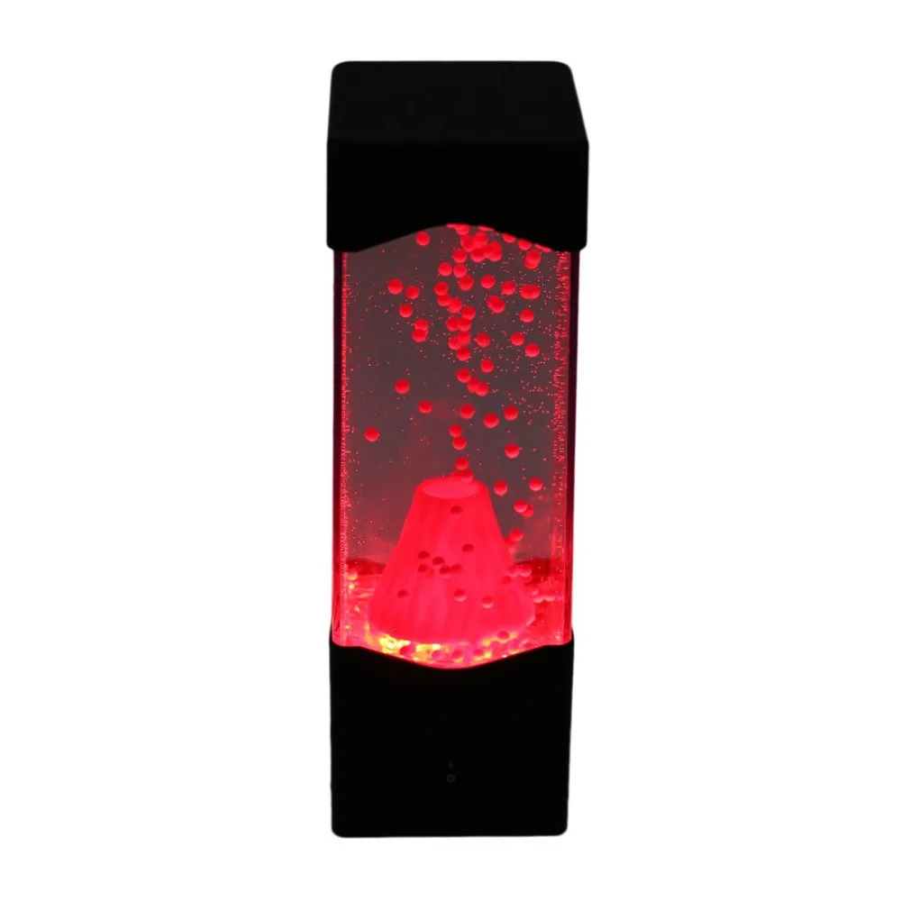 Sfera di acqua di esplosione del vulcano acquario serbatoio luci notturne a LED lampada Relax comodino luce d\'atmosfera per la decorazione domestica