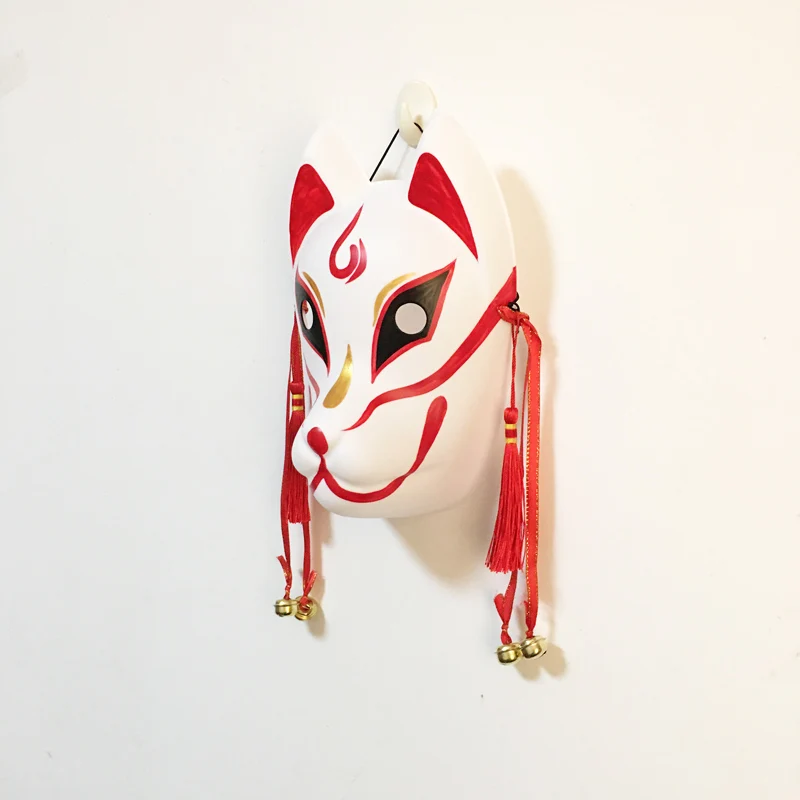 Kitsune Masken für Weihnachten Kostüm Cosplay, Japanischen Anime Anbu Ninja Volle Gesicht Abdeckung für Maskerade Ball Party Studenten