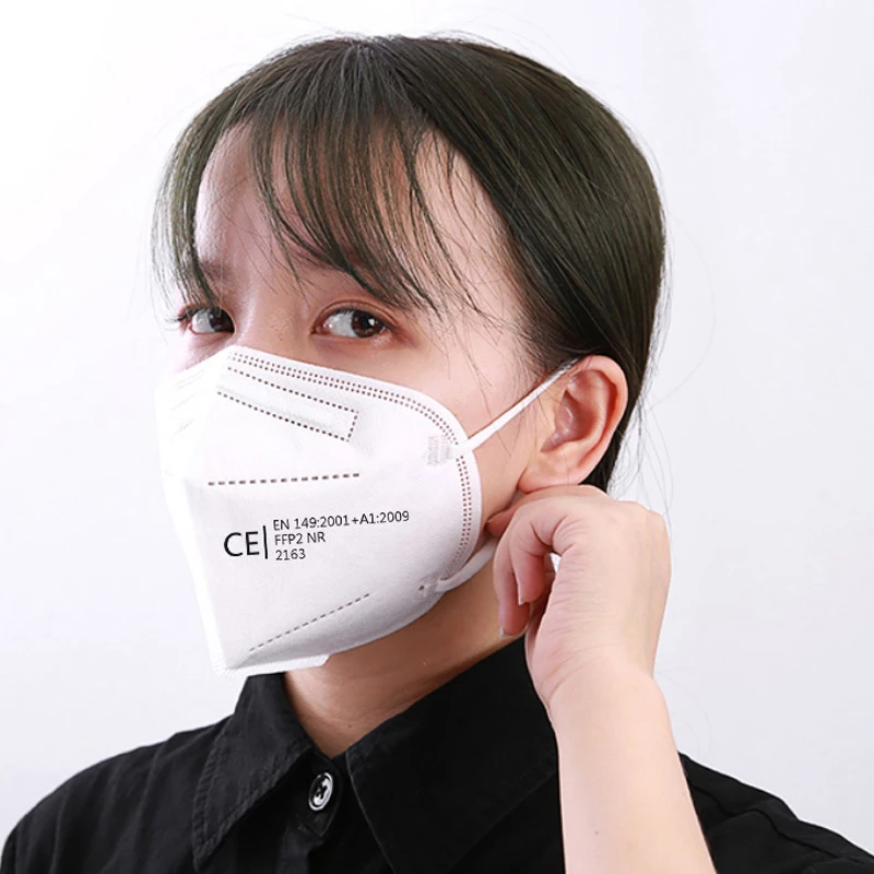 Ce Certificaat Goedgekeurd KN95 Beschermende Stof Gezichtsmasker FFP2 KN95 Maskers Herbruikbare Respirator Anti Griep Pm2.5 Muis Filter Masker