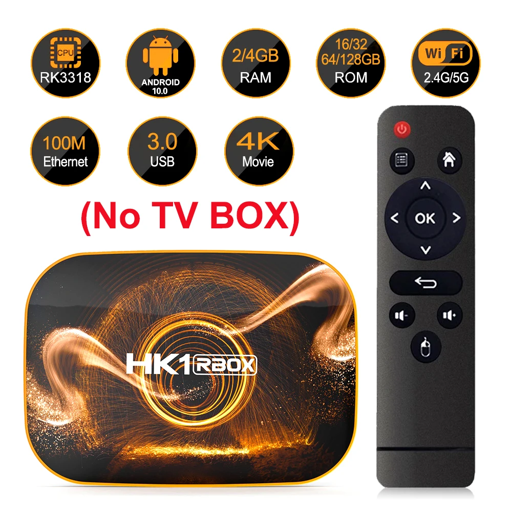 Telecomando senza fili IR per HK1 RBOX RK3318 Android 10.0 TV BOX