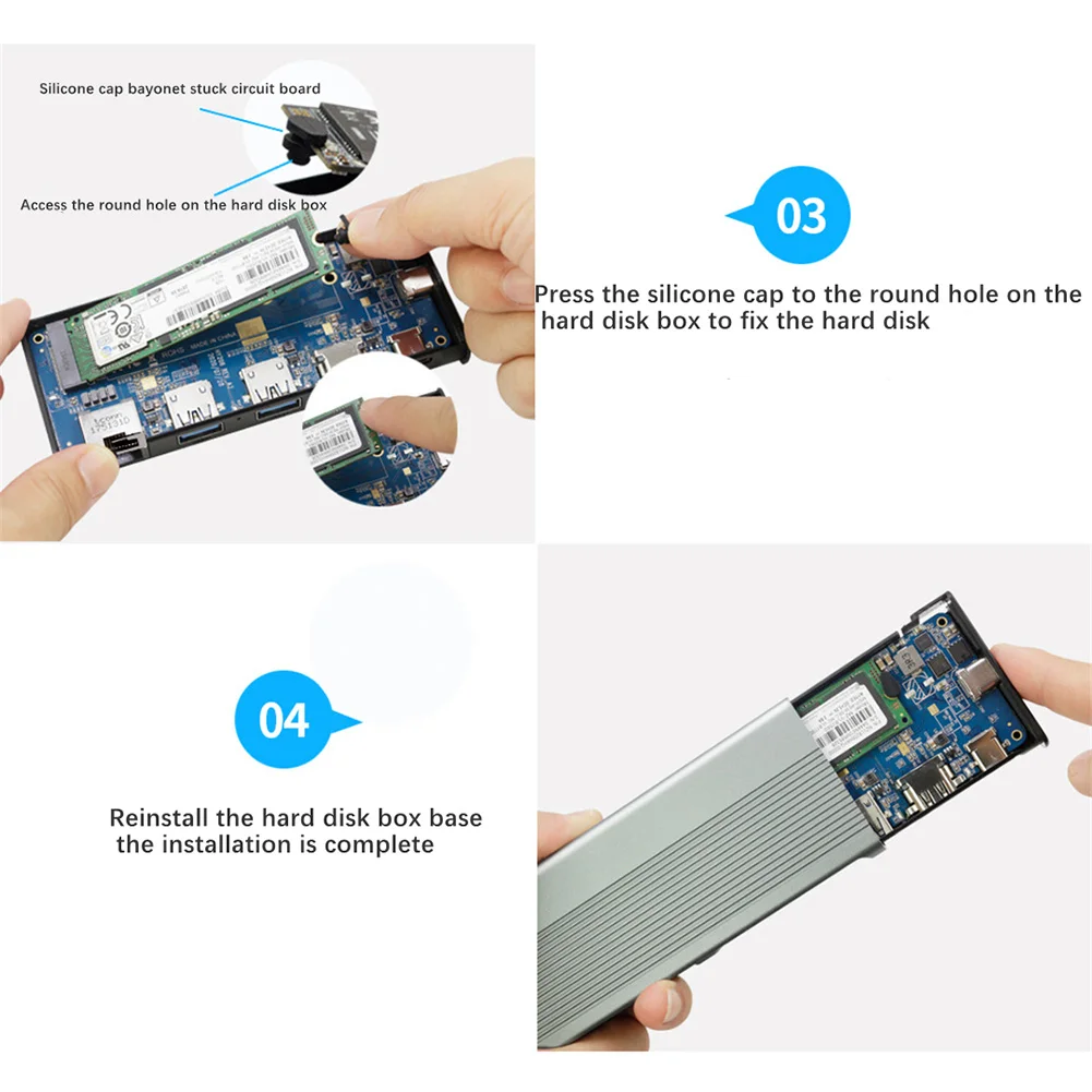 GUDGA Usb Hub ประเภท C 3.1 ถึง M.2 SATA NVME NGFF HD 4K RJ45 1000M LAN 10Gbps M.2 SSD กล่องใส่เคส USB C Splitter HDD Enclosure สถานีเชื่อมต่อคอมพิวเตอร์และฮับ USB