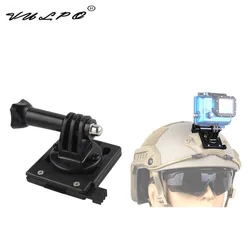 VULPO FAST/MICH/NVG/M88 Wendy adaptador de Base de casco táctico, montaje fijo para cámara de acción Gopro HD Hero 1-5, 90 grados ajustable