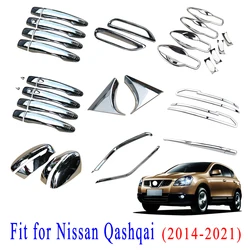 Car Decoration Accessories For Nissan Qashqai J11 Rouge Grille Mirror Fog Light Lamp Door Handle Cup Cover Trim 2015-2020 2021