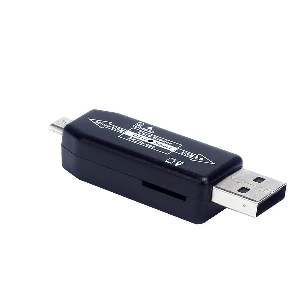 Lector de tarjetas TF usb 2,0, micro usb, teléfono móvil Android OTG HUB