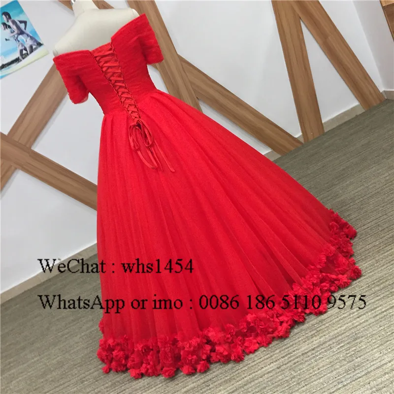 Mbcullyd Cinderella Rot Quinceanera Kleider Mit Blumen Puffy Ballkleid Süße 16 Kleid Festzug Für Mädchen Vestidos De 15 Anos