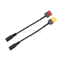 Universal XT60 / T XT30 Plug to DC 5.5/2.1mm Female Adapter Power Cable For Fatshark Skyzone Aomway Goggles RC Parts