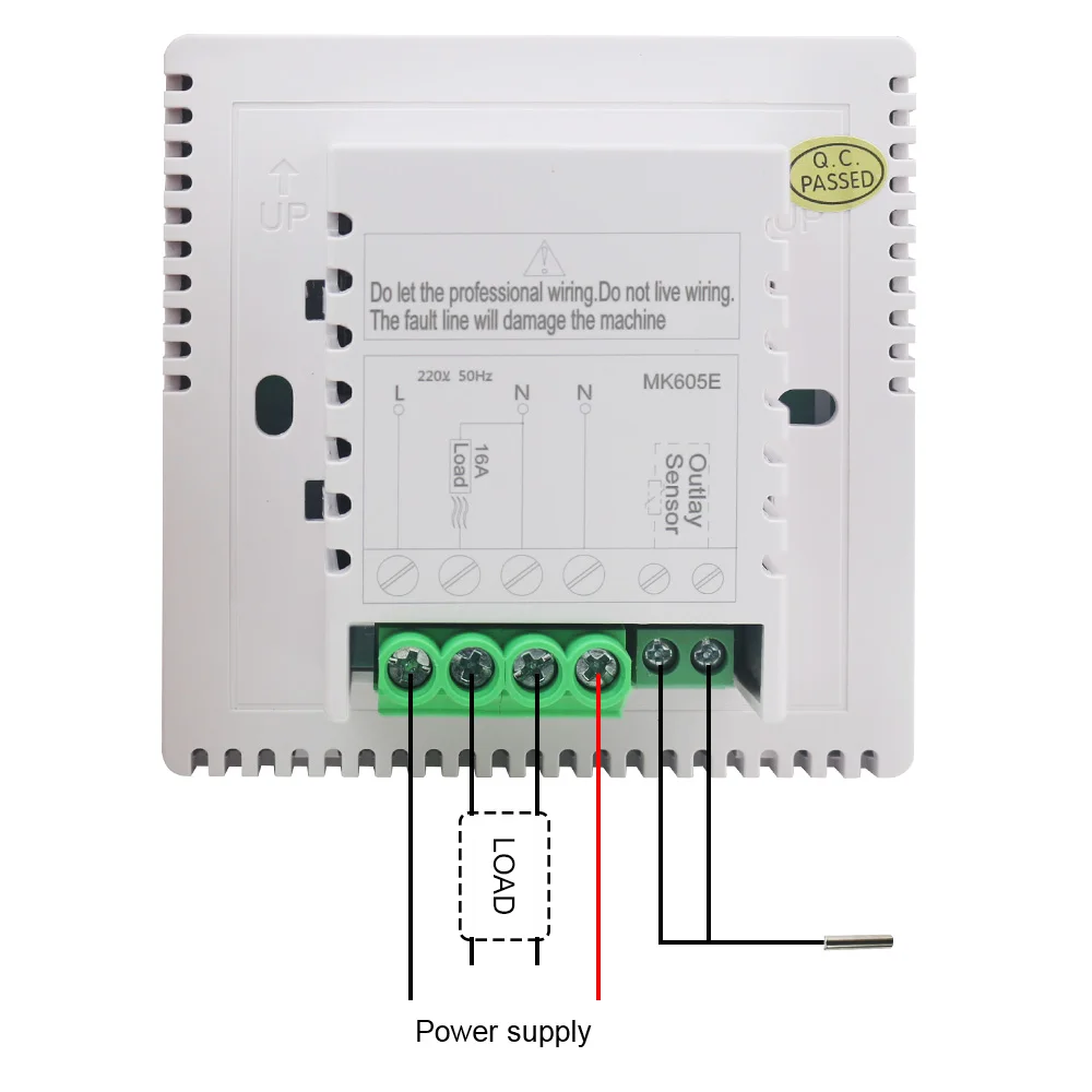 220V 16A Vloerverwarming Thermostaat Lcd Programmeerbare Temperatuur Controller Met 3M Temperatuursensor