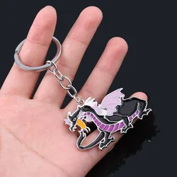 Sleeping Beauty Maleficent Dragon Keychain for Women Men Kids Christmas Gift Cosplay Jewelry