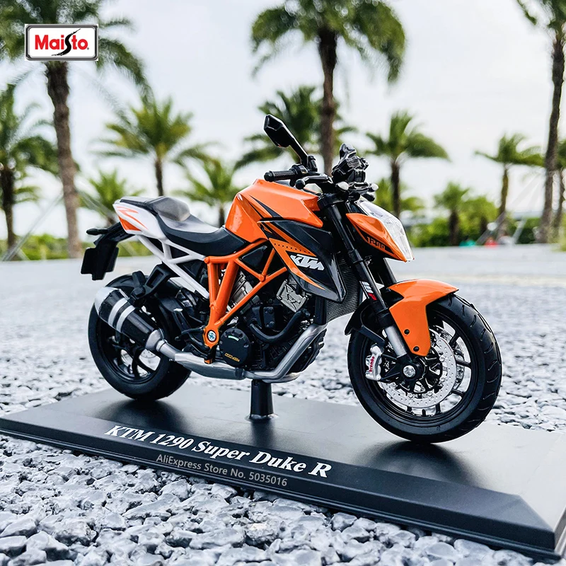 Maisto 1:12 ktm 1290-スーパーデュークrモーターサイクル,合金,本物の認定ダイキャストモデル,おもちゃの車のコレクション,ギフト