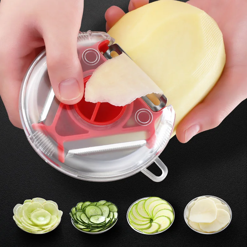 Magic Trio Peeler Set Slicer Stainless Steel Peeler Shredder Julienne Cutter Multi Peel Blade Zesters Grater Kitchen Tool