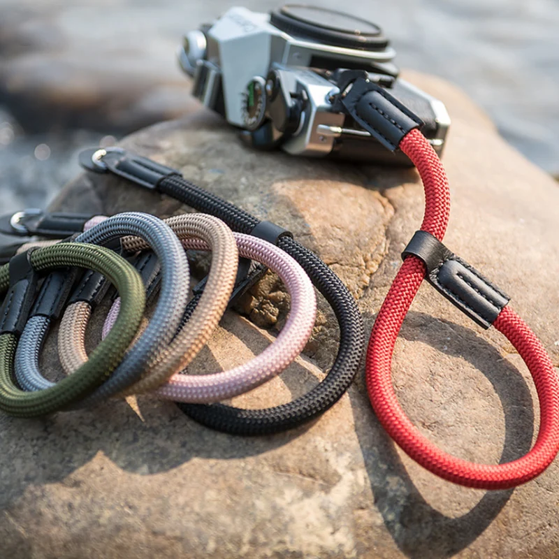 حزام يد يدوي من النايلون لكاميرا رقمية لايكا M10 Q QP ، CL Canon G7XIII M6II G5X2 M200 R50 R7 سوار معصم مضفر