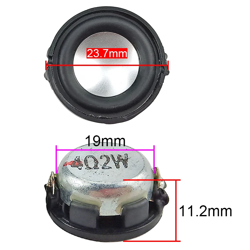 GHXAMP 1 inch 23mm full range Speaker Column 4ohm 2W Speaker DIY Mini Tweeter MId Bass  Magnetic Bottom Speaker 2PCS