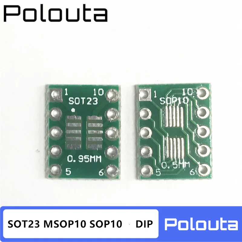 50 Pcs Wide Body Patch In-Line Dip 0.65/1.27Mm Adapter Board SOT23 MSOP10 Pcb Prototype diy Elektronische Triac Printplaat