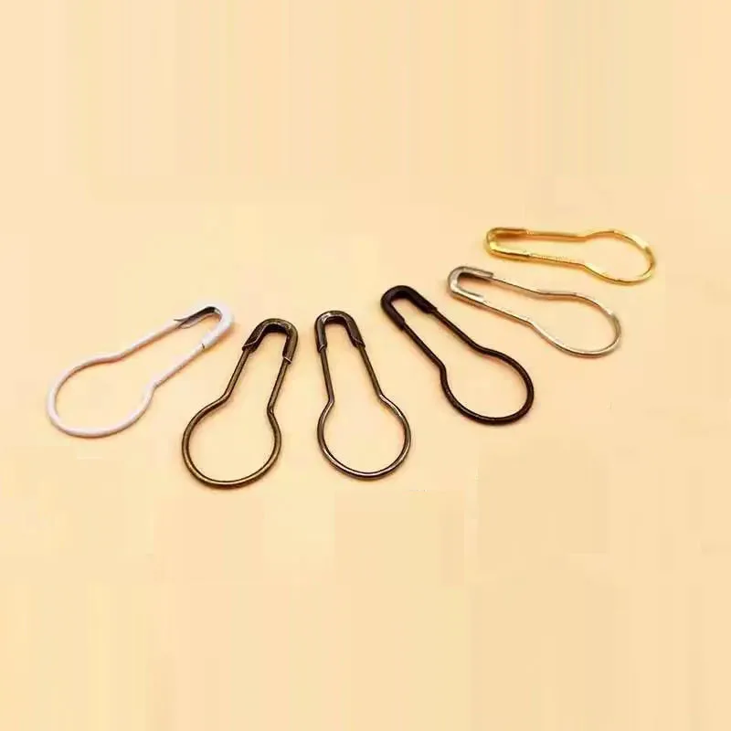 Cute Mini Safety Pins 100 Pieces DIY Clothing Tools Golden Black Silver ColorBrooch Sewing Apparel Accessories Small Safety Pins