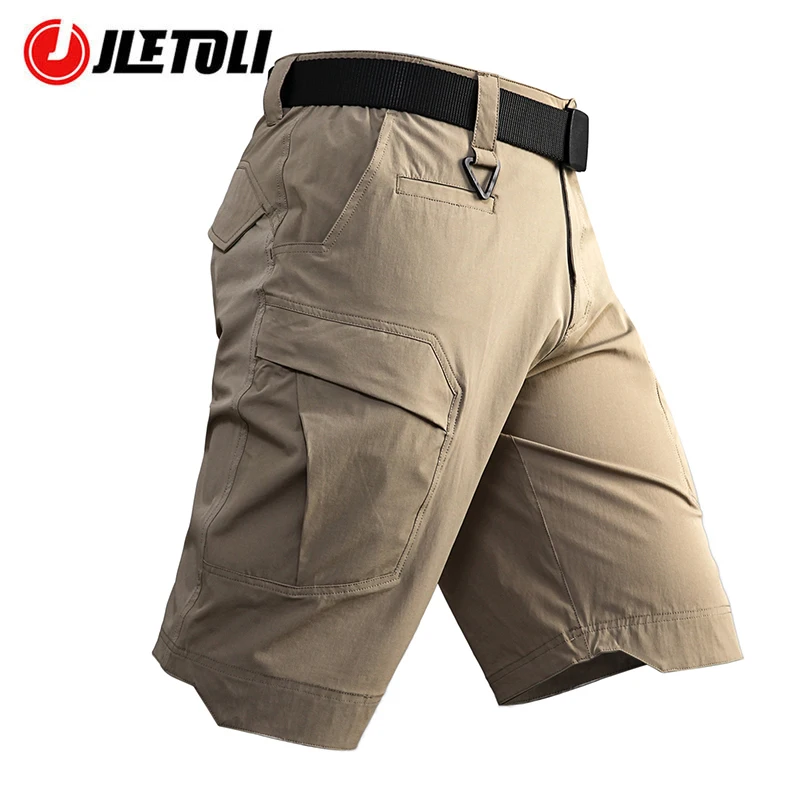 Imagem -03 - Jletoli Verão Secagem Rápida Caminhadas Shorts Multi-bolso Ferramentas Shorts Homens Escalada ao ar Livre Esportes Viagens Shorts Tático