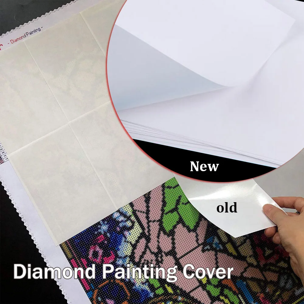 New diy Diamond painting accessoires Release Paper A6 Diamond Painting Tools Oil Paper Cover Replacement Anti Sticking canvas