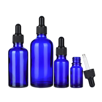 10pcs 5ml/10ml/15ml/20ml/30ml/50ml Empty blue Brown Glass Dropper Bottles Essential Oil Liquid Aromatherapy Pipette Containers