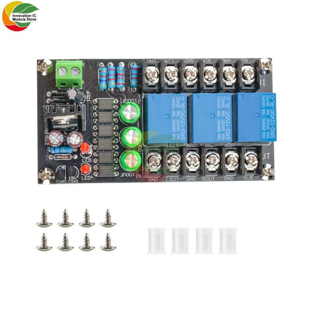 2.1-channel Class D Digital Power Amplifier Horn Protection Board Relay Horn Protection Module Power-on Delay DC Protection