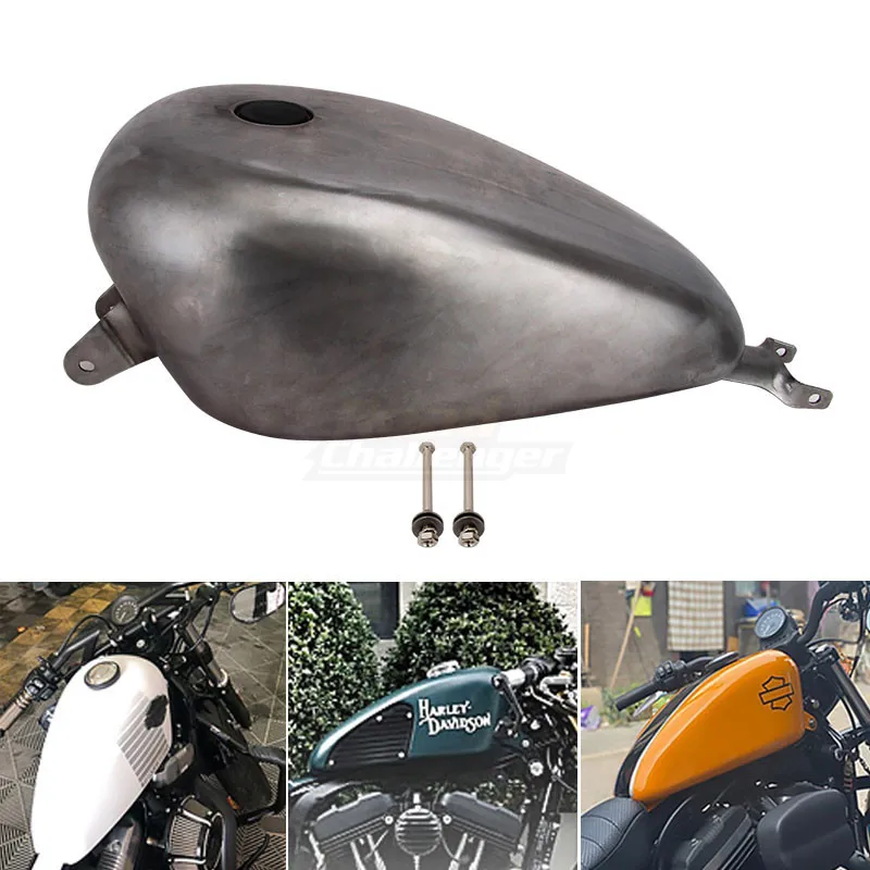 Unpainted Motorcycle Retro Oil Gas Fuel Tank 14.4L Fit For Harley Sportster Iron XL 883 72 1200 Roadster Forty-eight 2007-2017