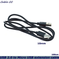 100cm For Oukitel K10000 Pro U16 Homtom Zoji Z8 Z7 Nomu S10 Pro S20 S30 Mini Guophone V19 /adapter Charger 10mm Micro USB Cable