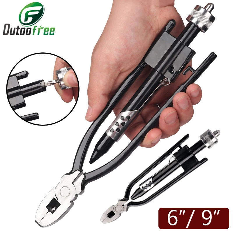 

1PC Aircraft Safety Wire Twisting Plier Lock Twist Twister With A Spring Return Heavy Duty Jaws 6"/ 9"