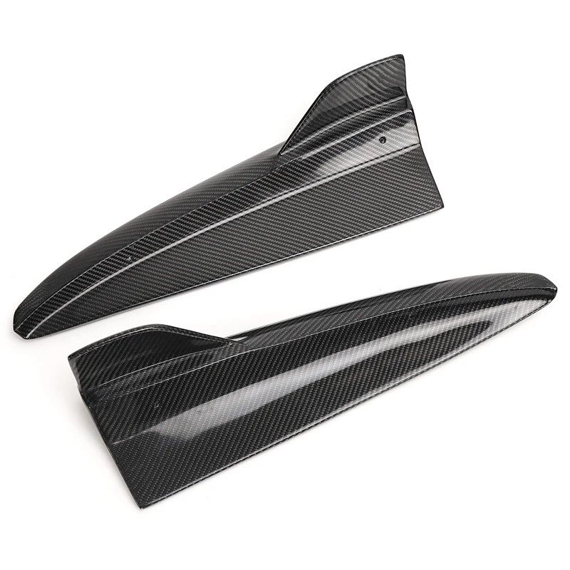 Pair Rear Bumper Side Splitter Apron for Mercedes Benz W205 Sports 4 Door Sedan C180 C200 C63 2015-2018 Rear Winglets Flaps Trim