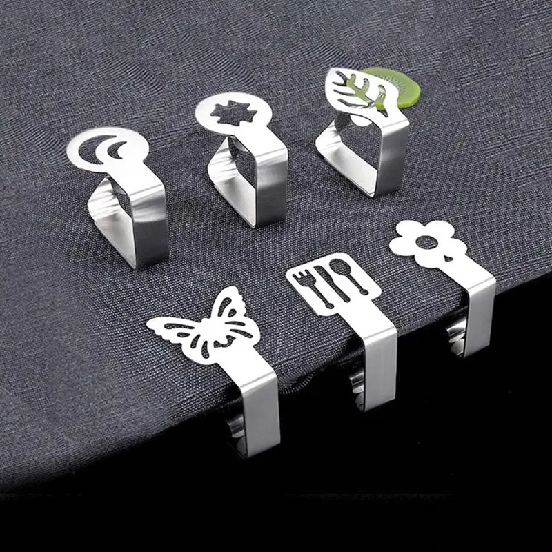 1pcs Stainless Steel Tablecloth Clip Graphic Tablecloth Clip Butterfly Tablecloth Clips Wedding Tablecloth Clamp Holder Kitchen