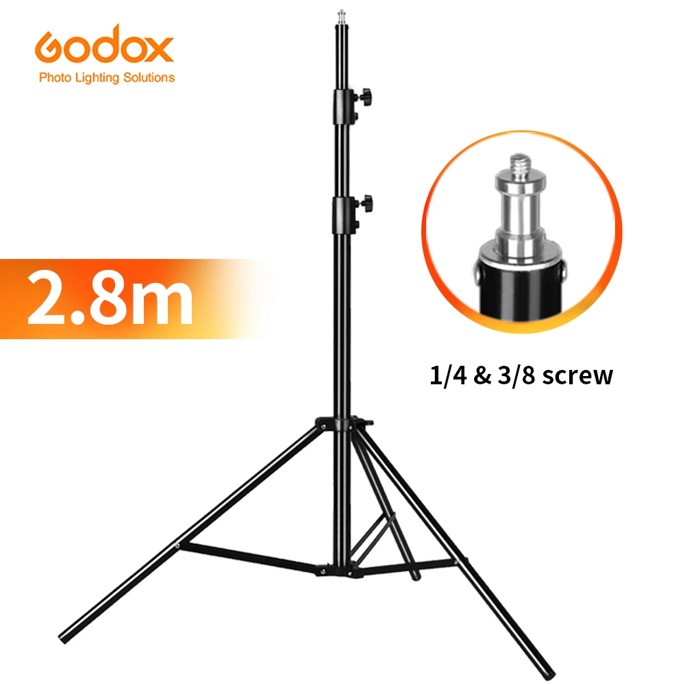 

Godox 280cm 2.8m 9FT Pro Heavy Duty Light Stand for Fresnel Tungsten Light TV Station Studio Photo Studio Tripods