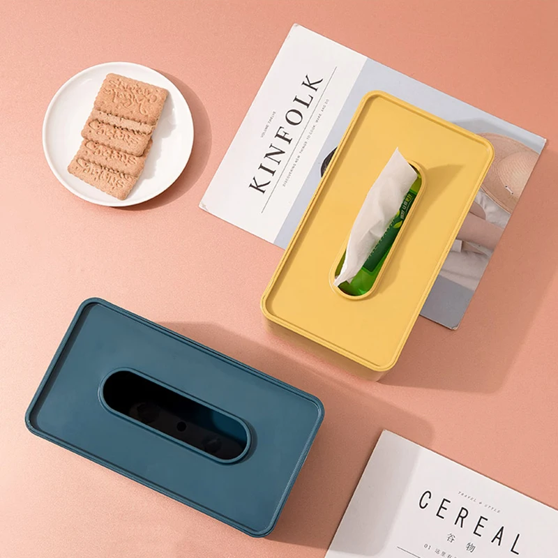 Bathroom Kitchen Wooden PP Plastic Tissue Box Solid Wood Napkin Holder case Car Home Decoration tissue box holder for car new