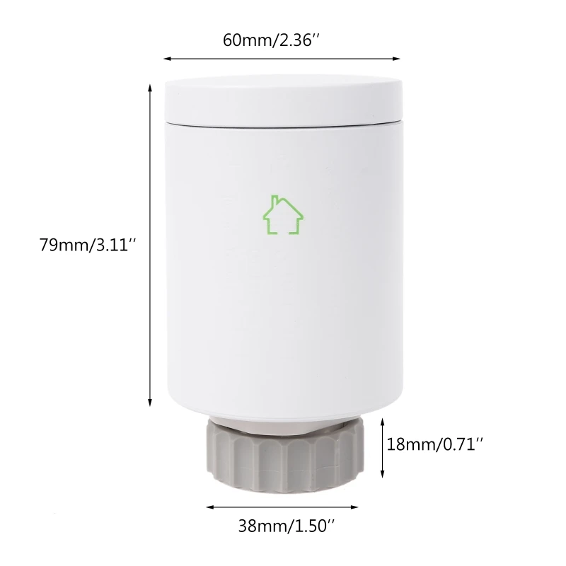 Tuya Wifi ZigBee Radiator Actuator TRV Thermostatic Radiator -Valve Programmable Alexa Voice & APP Remote Control HY368 2024