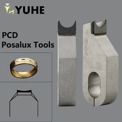 YuHe PCD Diamond Acrylic Polish Milling Machining Cutter Concave Posalux Tool for Engraving Drilling Polishing Diamond