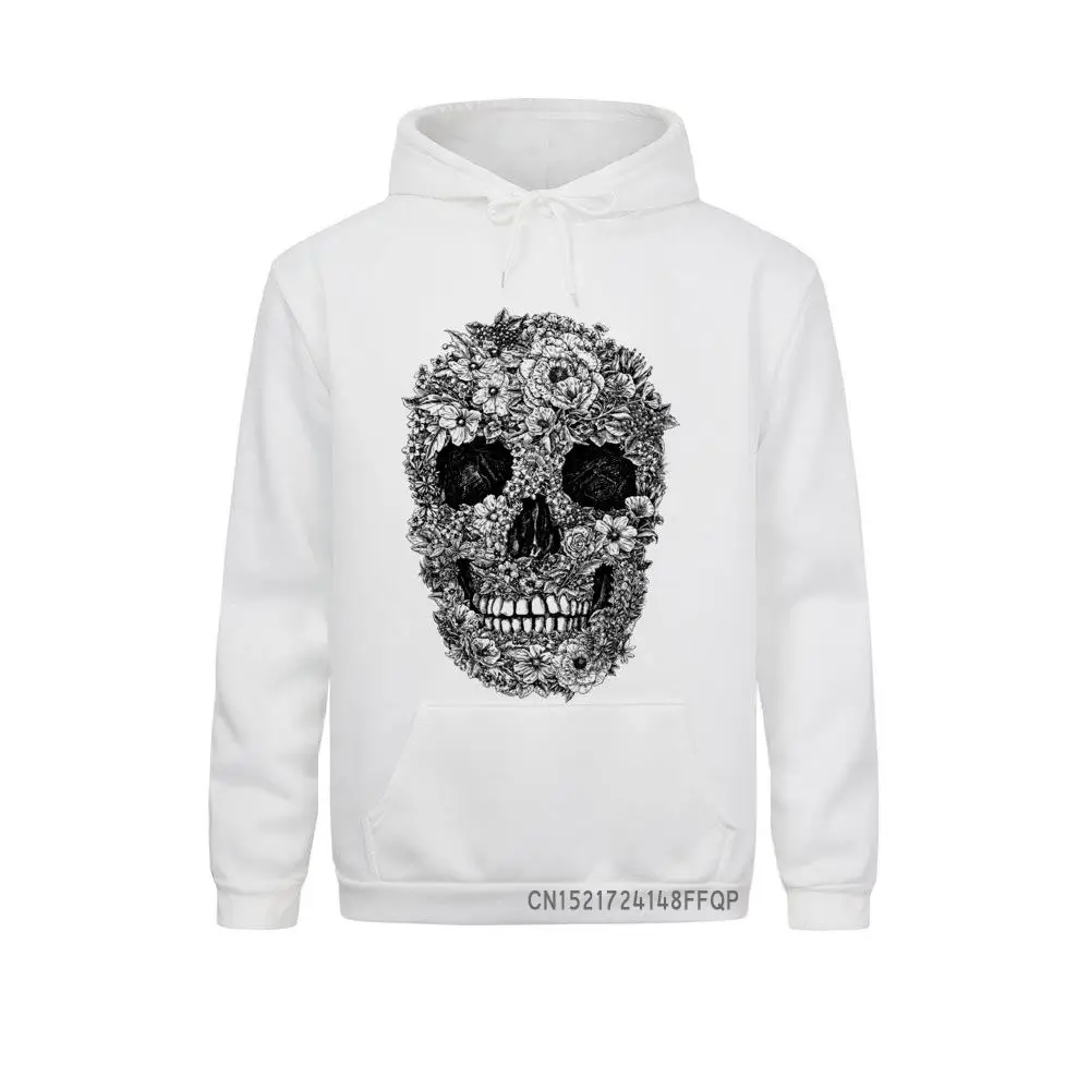 

Fashion High Quality Cozy Sweatshirt Skull Print Pullover Man Street Style Cool Comfortable Fabric Warm Men Hoodie