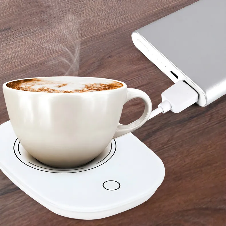 Portable USB EU Plug Insulation Cup 110V Thermostat Coaster Tea Beverage Warmer Pad Insulation 55 ° C Heating Office Daily