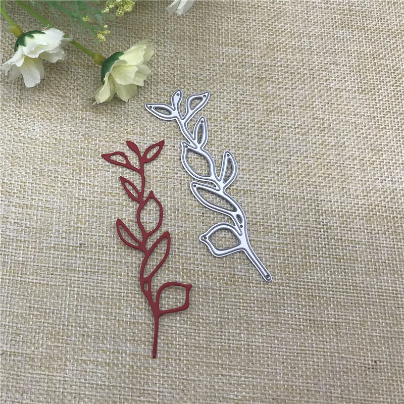 Leaf strip Lace Edge Metal Cutting die keychain shaker Heart Paper Key Chain Scrapbook Paper Craft Card Punch Art Knife Cutter