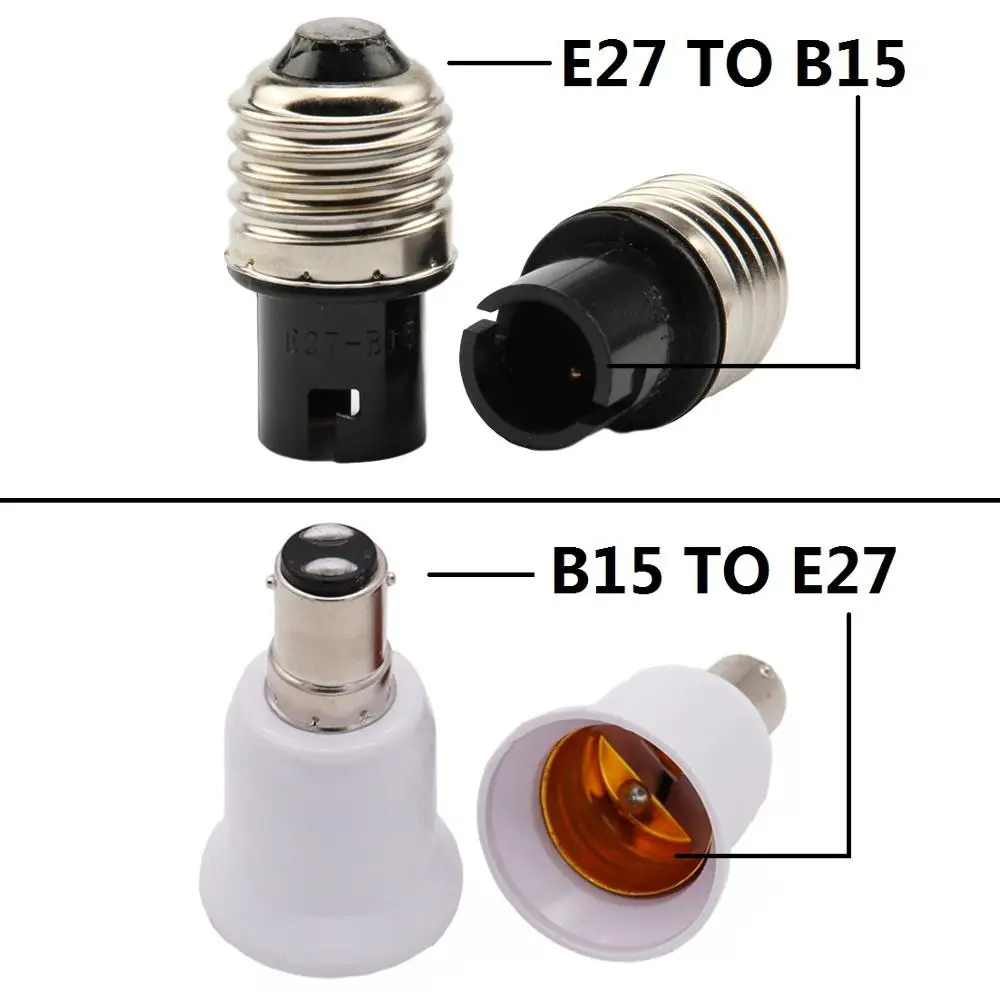 

E27 TO BA15D adapter Conversion socket High quality material fireproof material BA15D TO E27 socket adapter Lamp holder